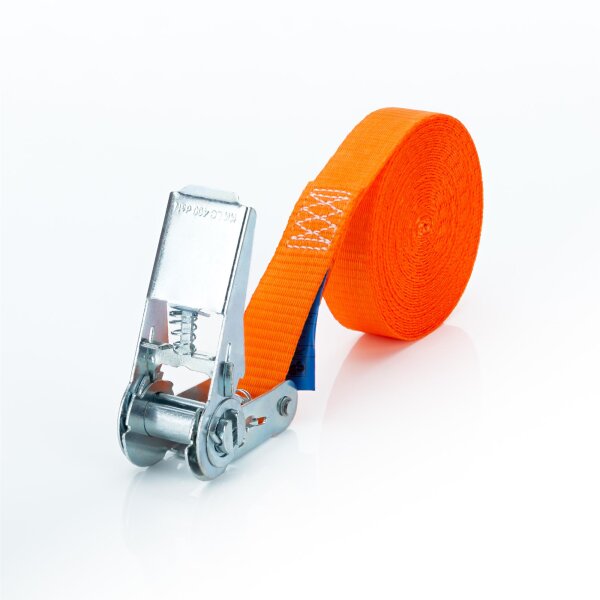 Spanngurt 4 Meter Einteilig mit Ratsche LC 800 daN in der Umreifung Blau