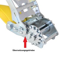 Spanngurt mit Getrieberatsche und Spitzhaken LC 5000 daN 50mm 4 Meter